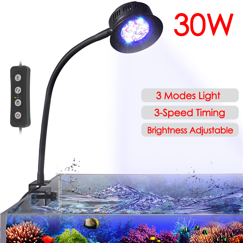 Reef Lighting - 30W Aquarium Fish TANK น้ําทะเลน้ําเค็ม Marine