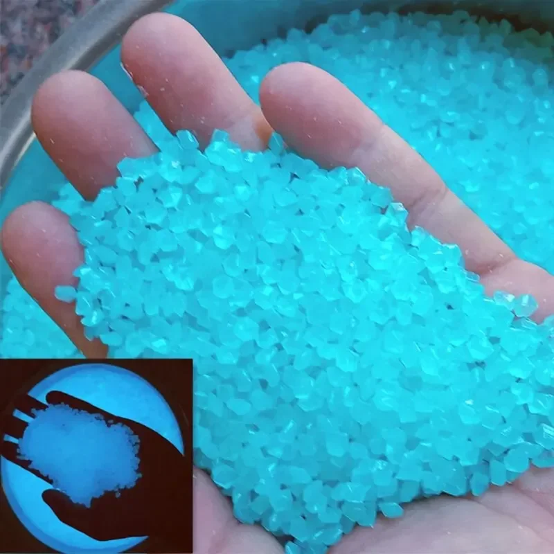 Marine Fish Tank - 1000 ชิ้น 3-5 มิลลิเมตรทรายเรืองแสงใน Dark Pebbles