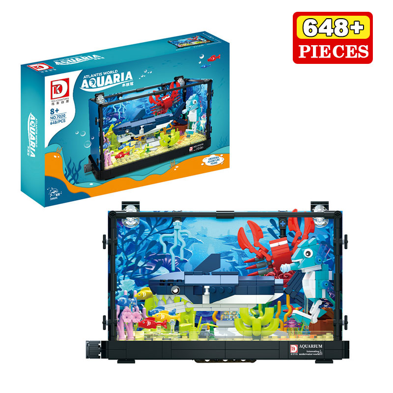 ตัวต่อสร้างระบบนิเวศฉลาม 648 ช - Aquarium Marine World บทวิจารณ์และราคา