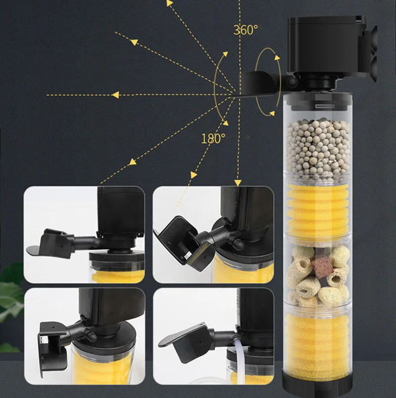 220V 50Hz Silent Filter สําหรั - Reef Tank Filter บทวิจารณ์และราคา