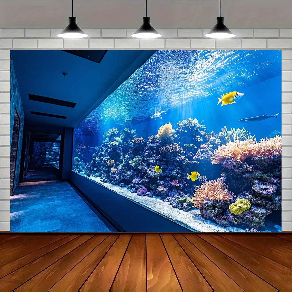 พรมแขวนผนังลายปะการังใต้น้ำสีส - Reef Aquarium บทวิจารณ์และราคา