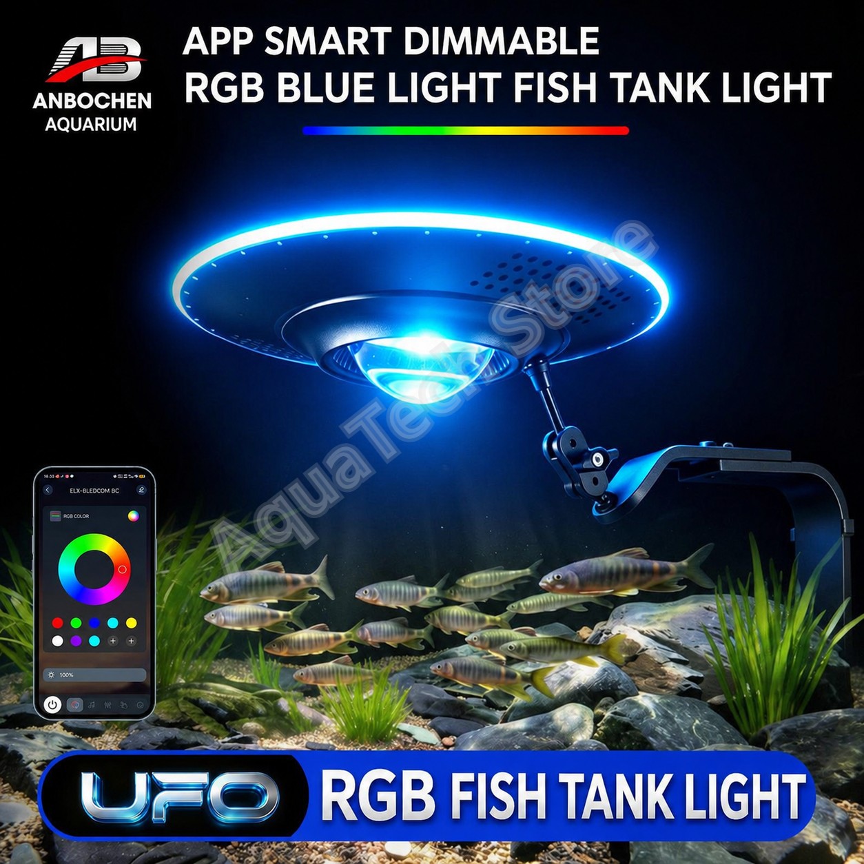 ไฟ LED สำหรับตู้ปลา ANBOCHEN U - Reef Lighting บทวิจารณ์และราคา