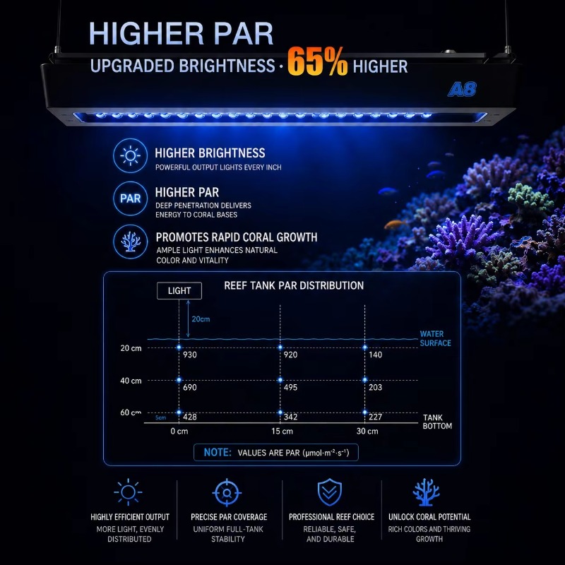 AIPAI A8 III ซีรีส์ A8SE/A8 Pr - Marine Coral บทวิจารณ์และราคา