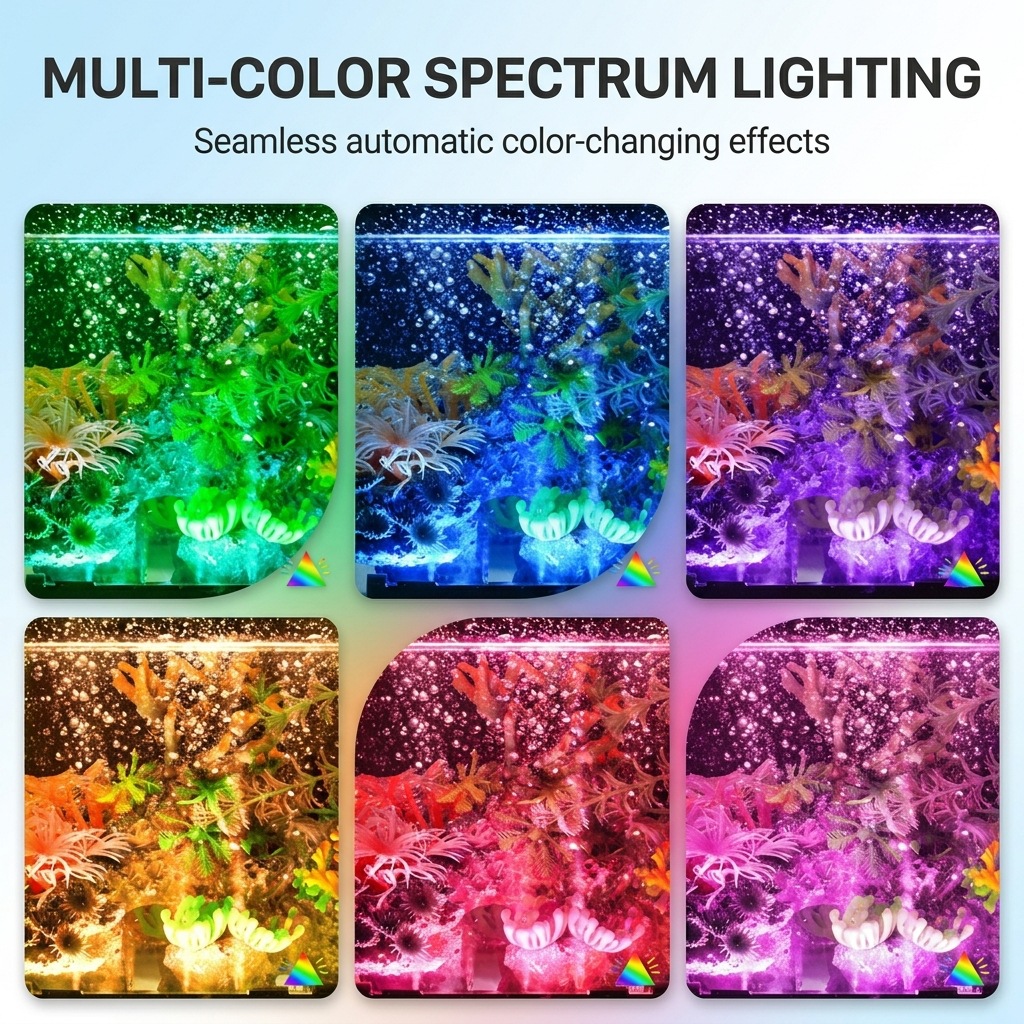ไฟ LED USB สำหรับตู้ปลา พร้อมฟ - Aquarium Marine Lights บทวิจารณ์และราคา